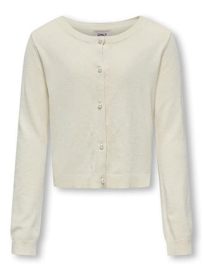 Only Mädchen Strickjacke 15339624 KOGNATASHA Feinstrick Perlknopf