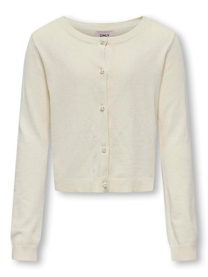 Only Mädchen Strickjacke 15339624 KOGNATASHA Feinstrick Perlknopf