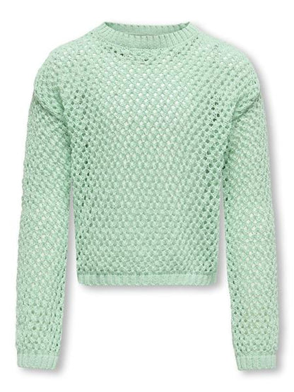 Only Mädchen Strickpulli 15341338 KOGDONNA Lochmuster Geschenkidee