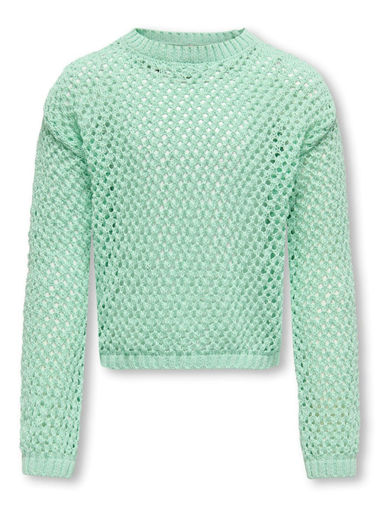 Only Mädchen Strickpulli 15341338 KOGDONNA Lochmuster Geschenkidee
