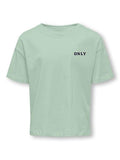 Only Mädchen T-Shirt KOGBBA 15343369 Logo Rückendruck Stickerei
