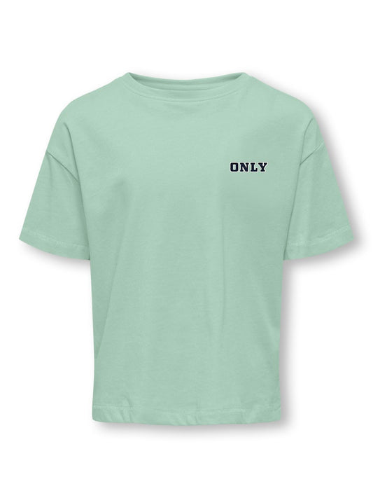 Only Mädchen T-Shirt KOGBBA 15343369 Logo Rückendruck Stickerei