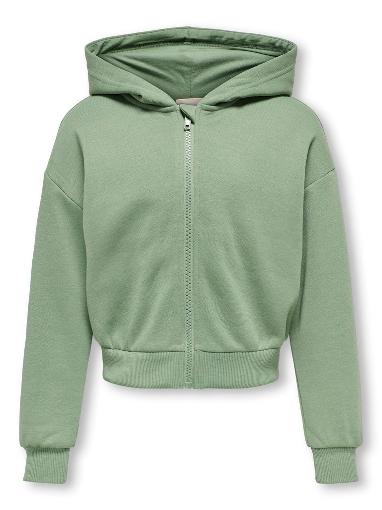Only Mädchen Sweatjacke Hoodie kurz warm KOGFAVE L/S ZIP HOOD SWT