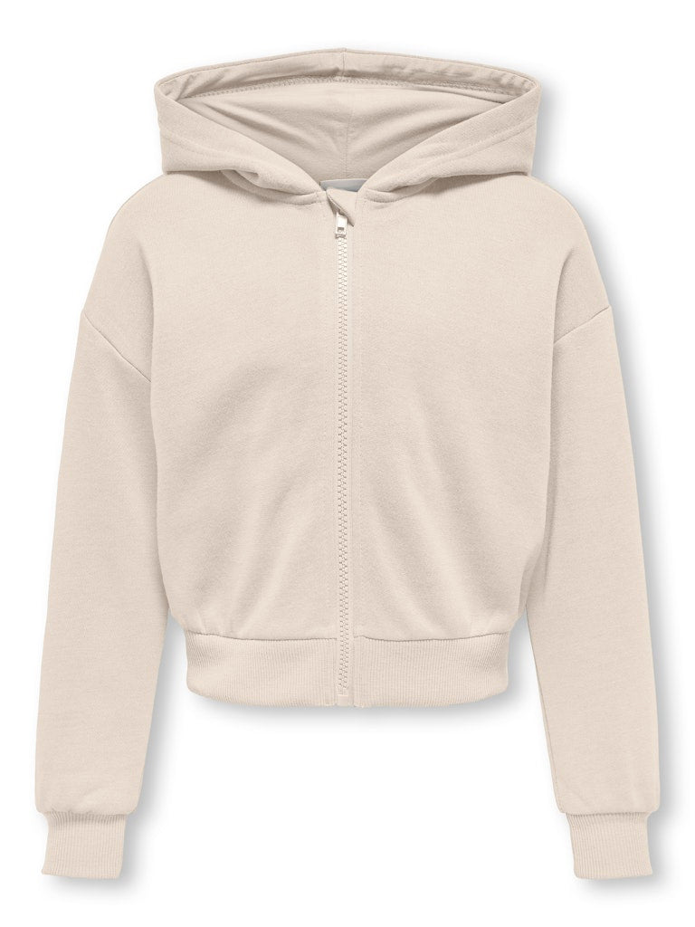 Only Mädchen Sweatjacke Hoodie kurz warm KOGFAVE L/S ZIP HOOD SWT