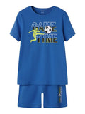 Name it Jungen Schlafanzug kurz Pyjama Fußball Geschenk