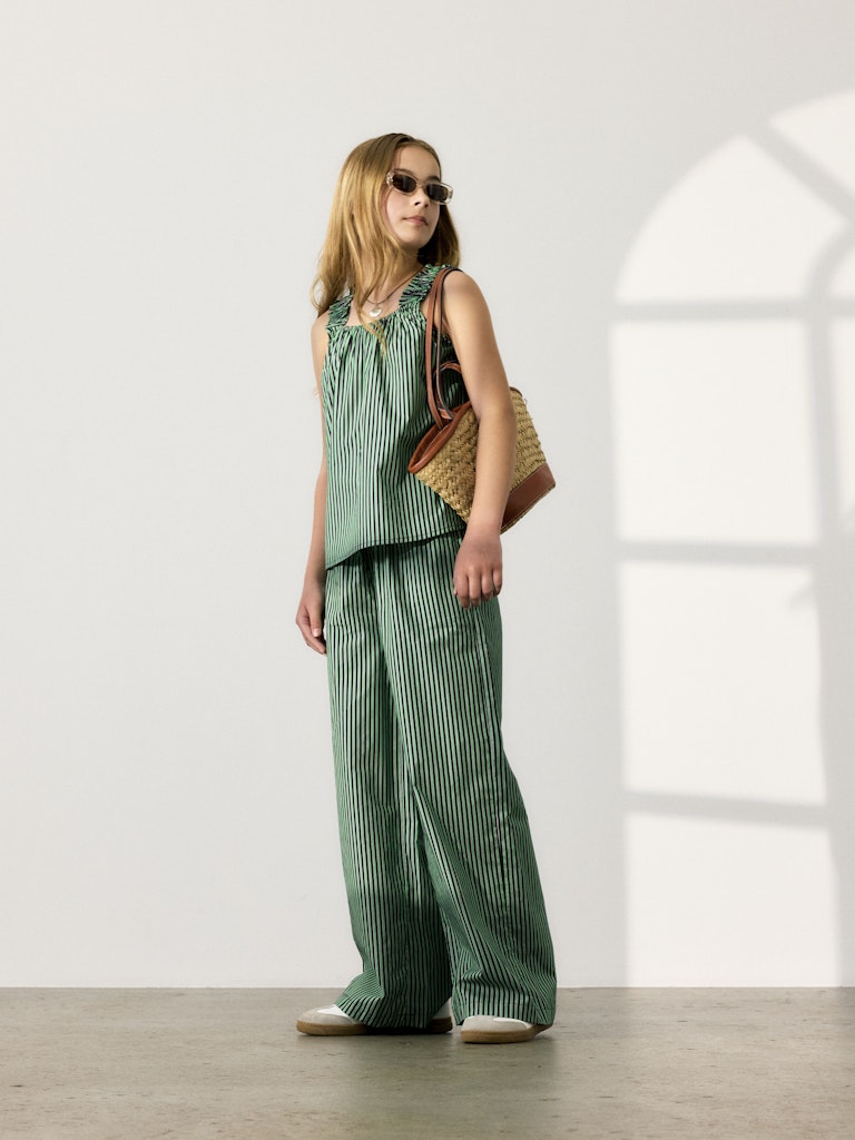 Name it Mädchen Hose WIDE PANT Streifen NKFFILAURA