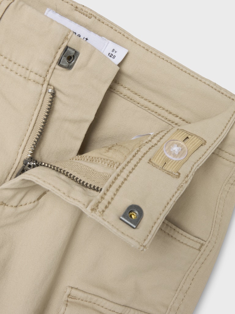 Name it Jungen Cargoshorts kurze Hose Twillshort Beige NKMRYAN