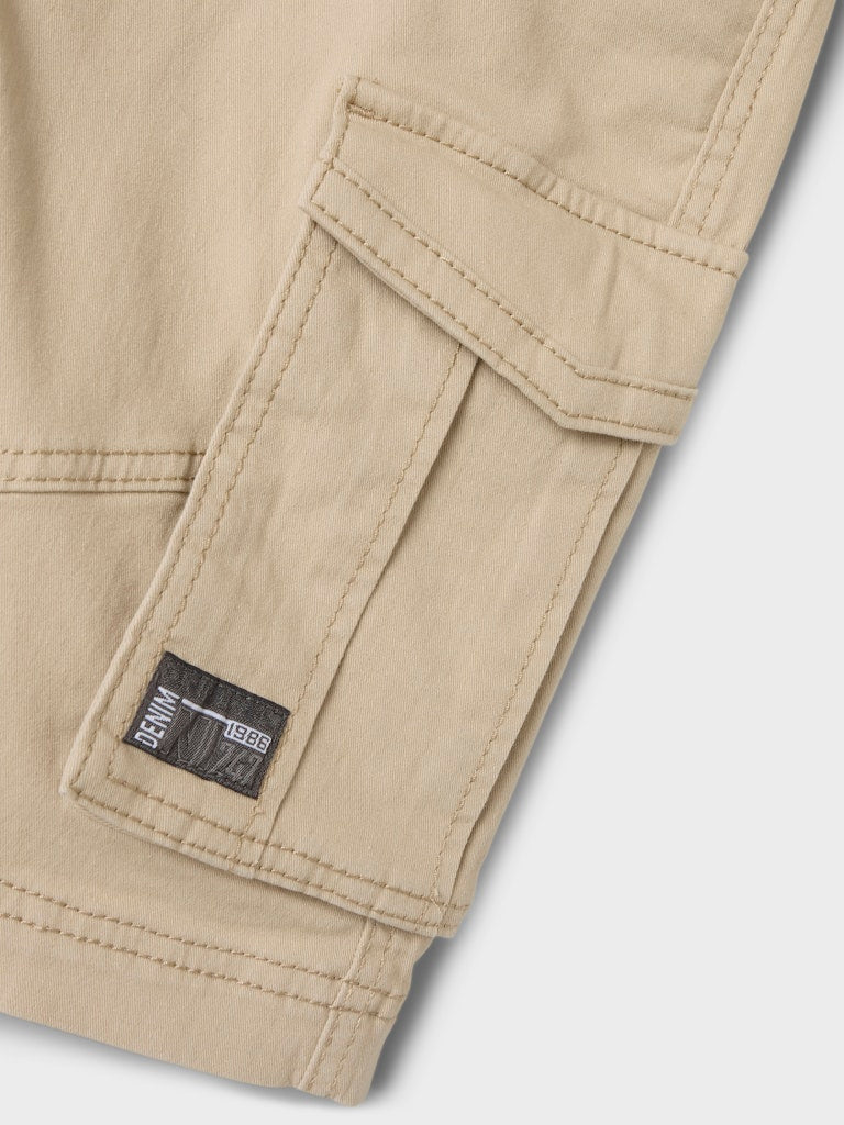 Name it Jungen Cargoshorts kurze Hose Twillshort Beige NKMRYAN