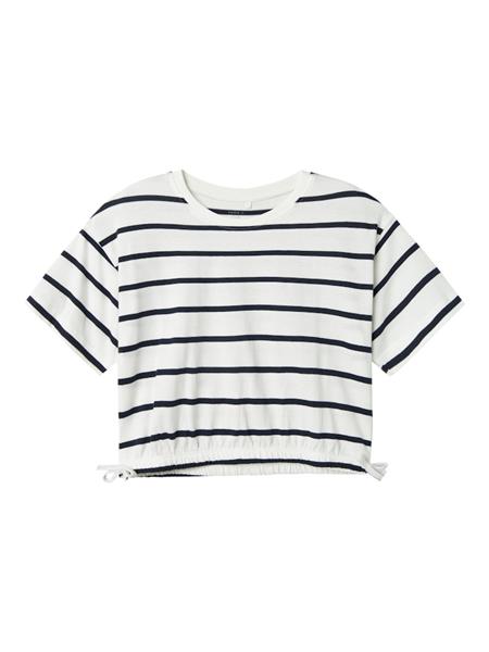Name it Mädchen T-Shirt SS CROPPED Streifen NKFFUNION