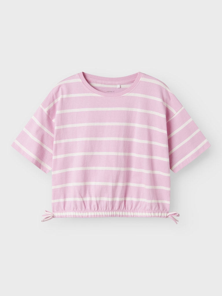 Name it Mädchen T-Shirt SS CROPPED Streifen NKFFUNION
