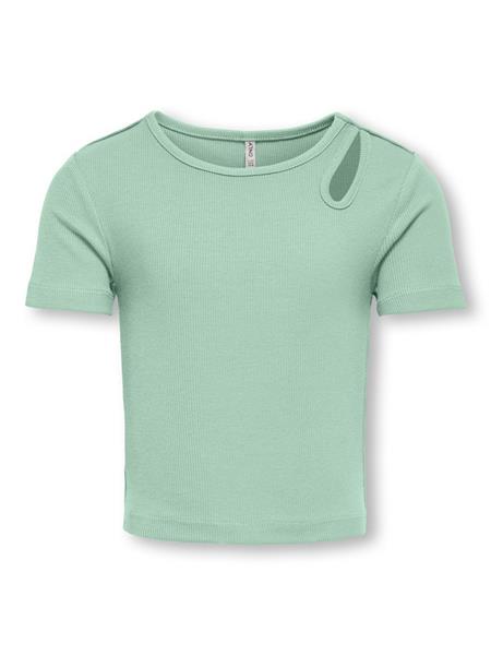 Only Mädchen T-Shirt Rippshirt Geschenkidee edel top KOGNESSA LIFE