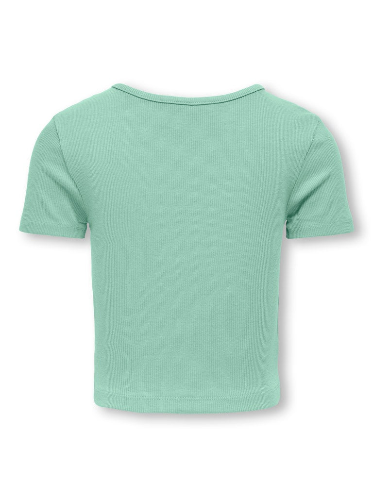 Only Mädchen T-Shirt Rippshirt Geschenkidee edel top KOGNESSA LIFE