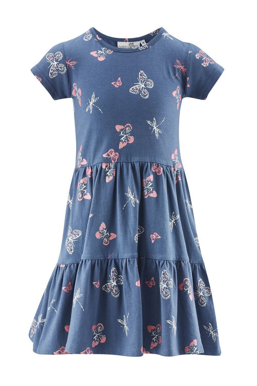 Happy Girls Mädchen Jersey Kleid Sommerkleid Schmetterling
