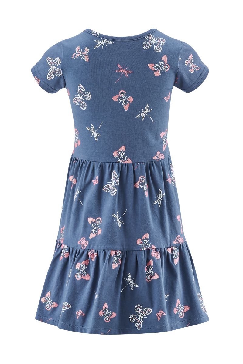 Happy Girls Mädchen Jersey Kleid Sommerkleid Schmetterling
