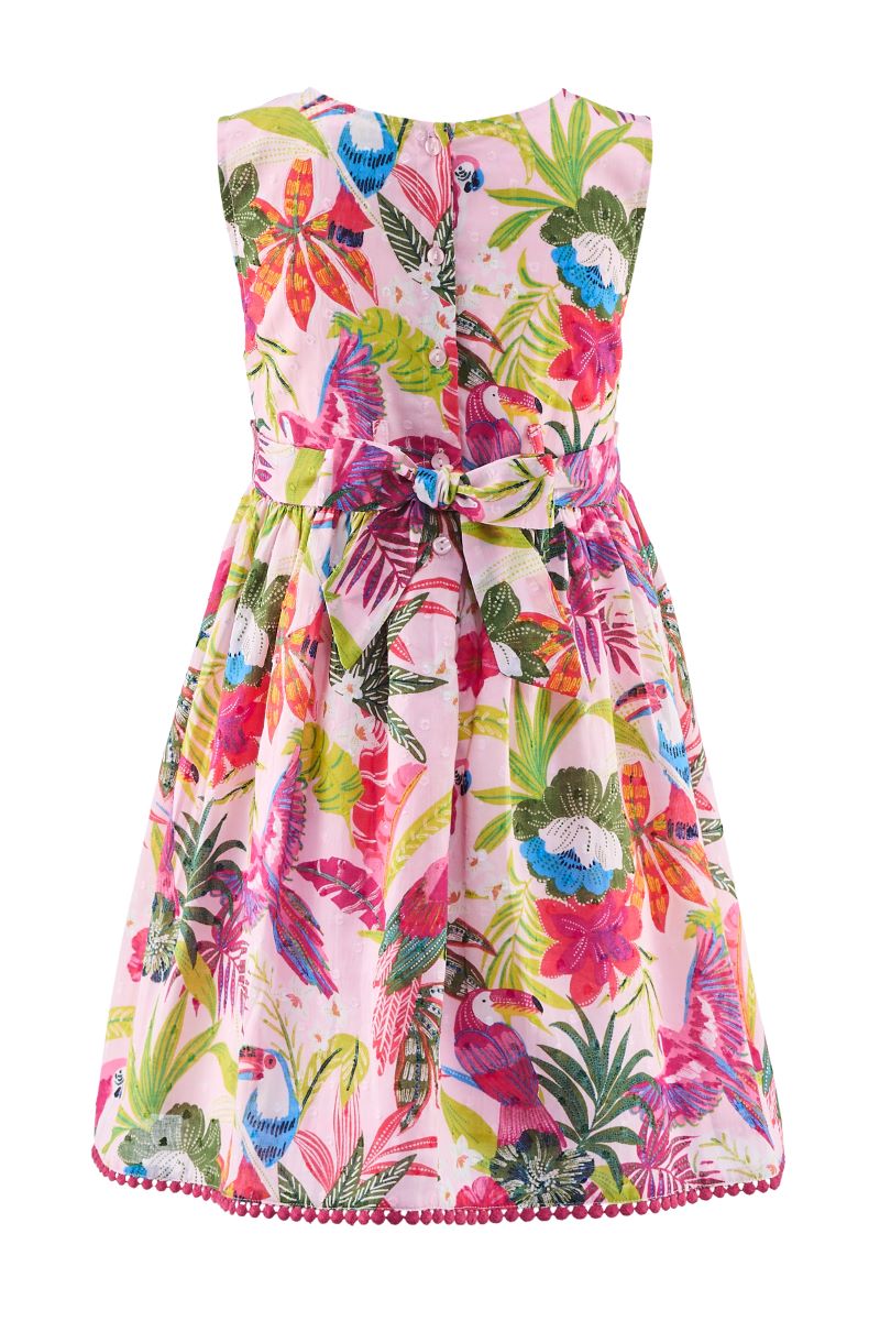 Happy Girls Mädchen Sommerkleid Papagei Geschenkidee