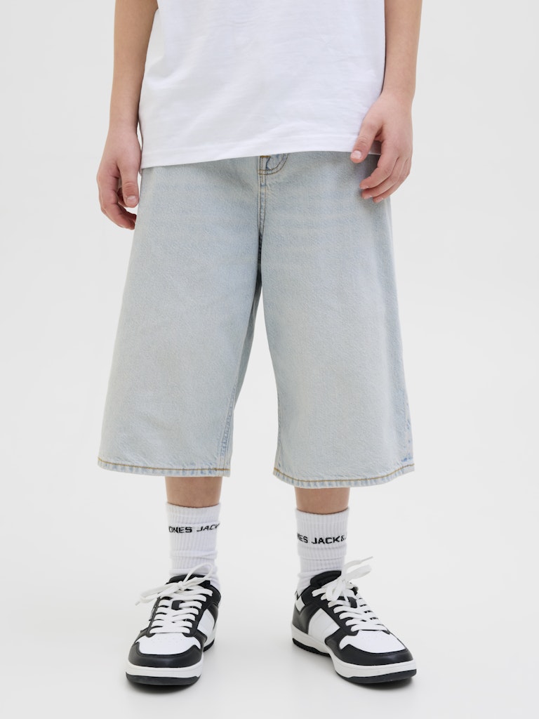 Jack & Jones Jungen Jeansshorts kurze Jeans Hellblau Baggy JIRON