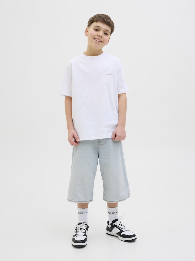 Jack & Jones Jungen Jeansshorts kurze Jeans Hellblau Baggy JIRON