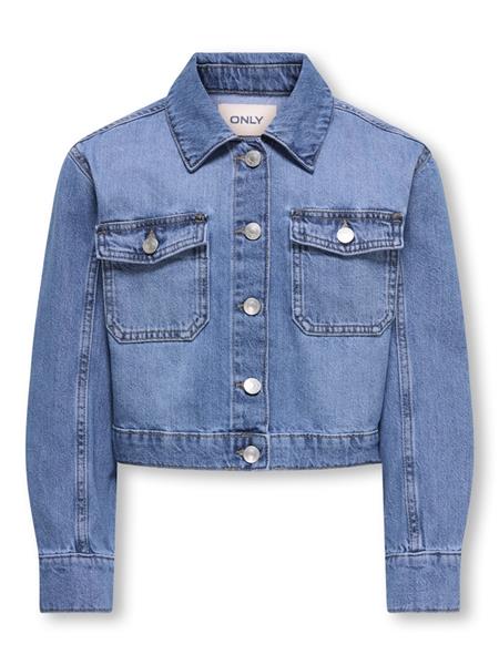 Only Mädchen Jeansjacke Übergangsjacke kastig KOGLUMI