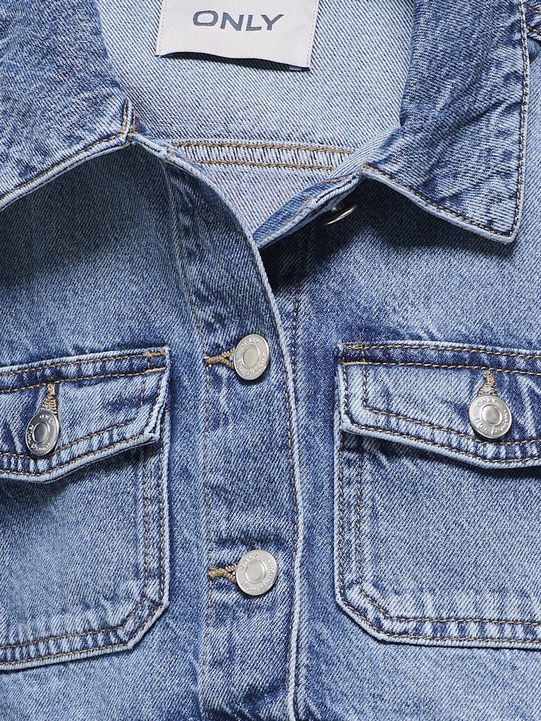 Only Mädchen Jeansjacke Übergangsjacke kastig KOGLUMI