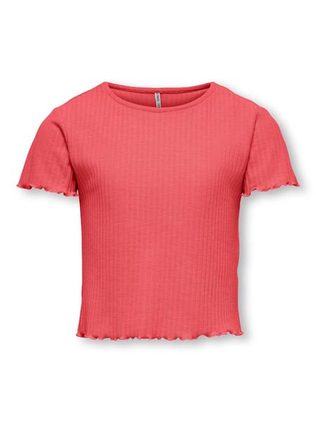 Only Mädchen T-Shirt Rippshirt Geschenkidee edel top KOGNELLA