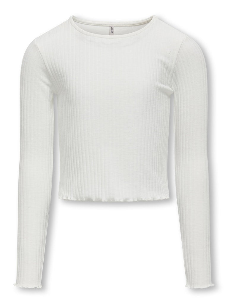 Only Mädchen Langarmshirt Rippshirt Geschenkidee KOGNELLA L/S O-NECK