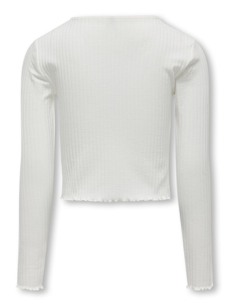 Only Mädchen Langarmshirt Rippshirt Geschenkidee KOGNELLA L/S O-NECK