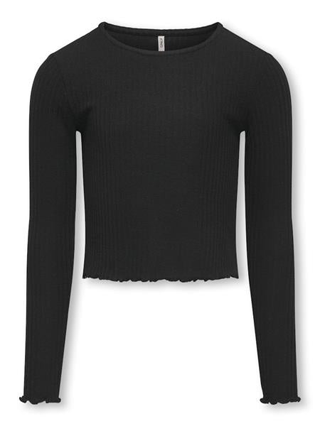 Only Mädchen Langarmshirt Rippshirt Geschenkidee KOGNELLA L/S O-NECK
