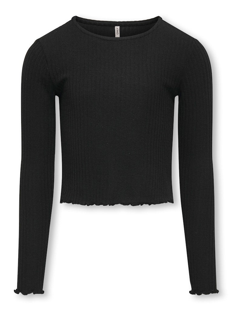 Only Mädchen Langarmshirt Rippshirt Geschenkidee KOGNELLA L/S O-NECK