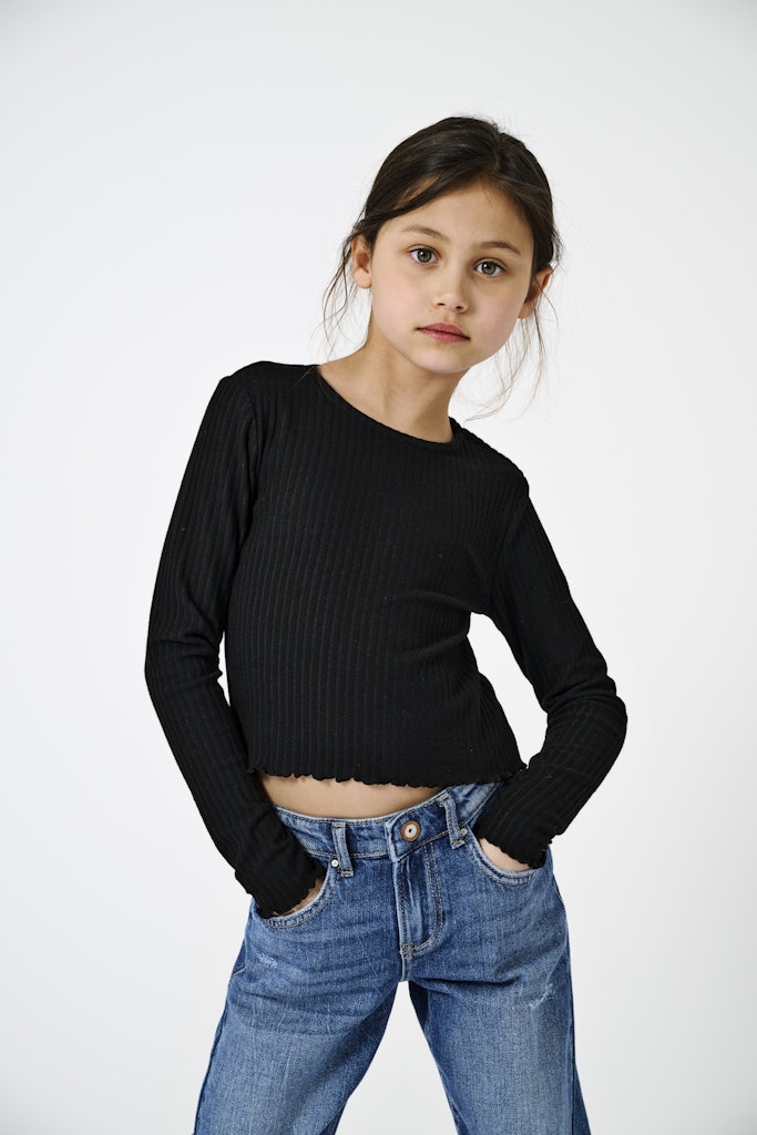 Only Mädchen Langarmshirt Rippshirt Geschenkidee KOGNELLA L/S O-NECK