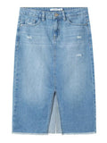 Name it Mädchen Jeansrock lang  weich Teenager NKFKAT