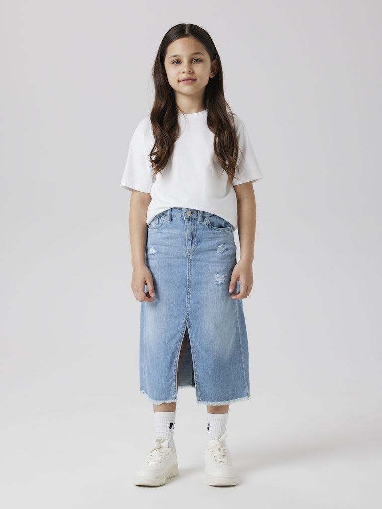 Name it Mädchen Jeansrock lang  weich Teenager NKFKAT