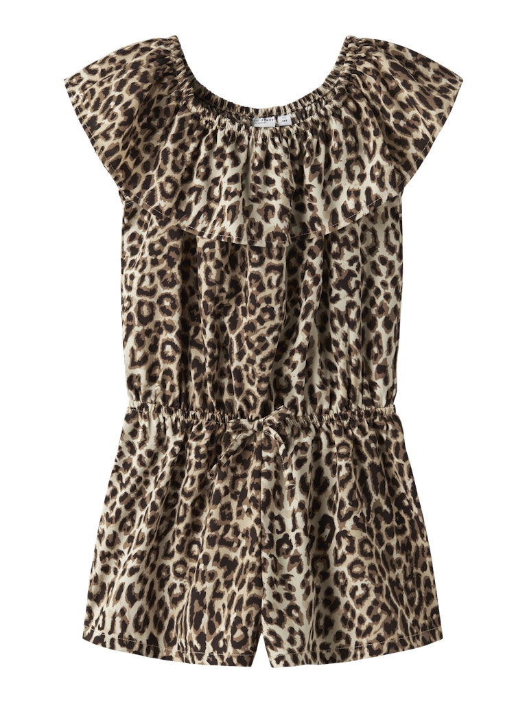 Name it Mädchen Jumpsuit Leopard NKFVINAYA SS PLAYSUIT