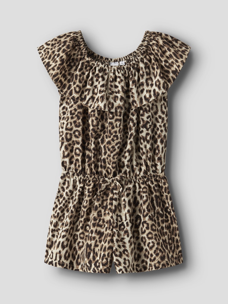 Name it Mädchen Jumpsuit Leopard NKFVINAYA SS PLAYSUIT