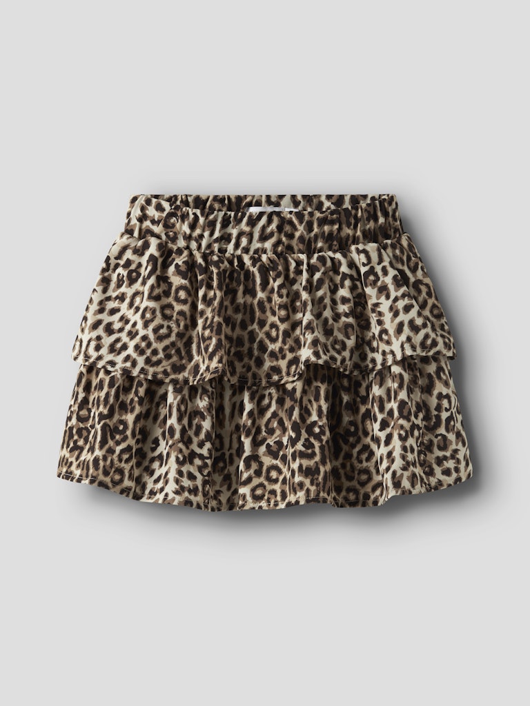 Name it Mädchen Rock Leopard Stufenrock leicht NKFVINAYA