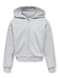 Only Mädchen Sweatjacke Hoodie kurz warm KOGFAVE L/S ZIP HOOD SWT