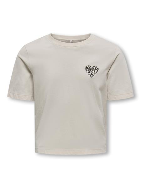 Only Mädchen T-Shirt LEO HEART KOGREX LEO HEART S/S TOP JRS