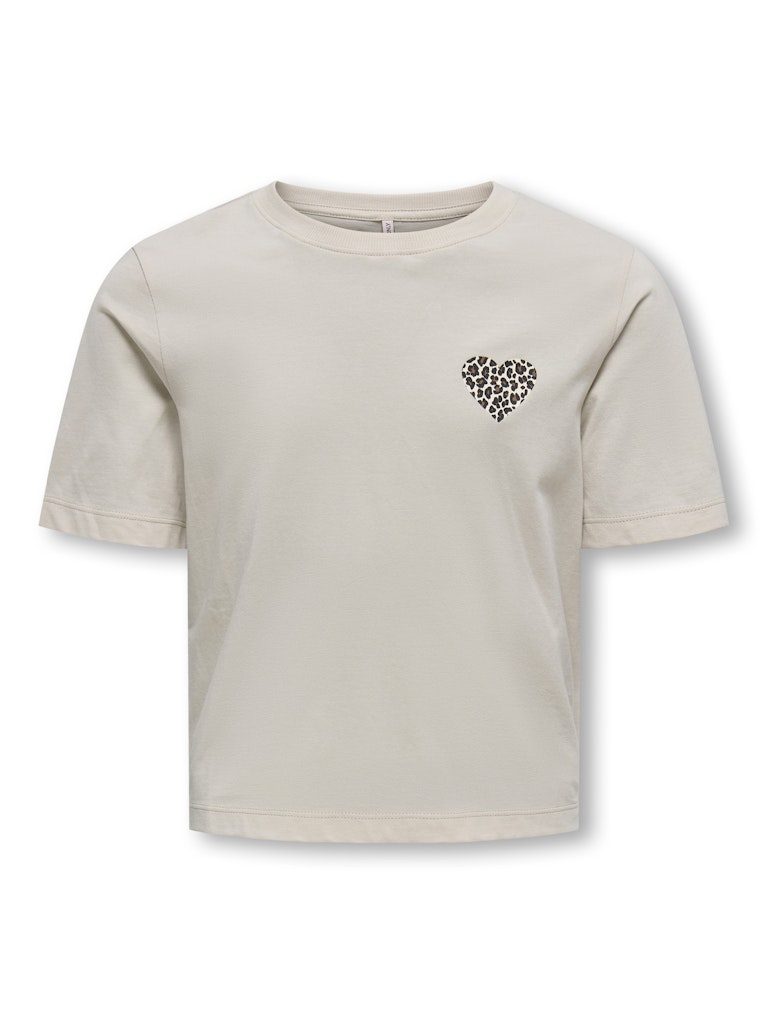 Only Mädchen T-Shirt LEO HEART KOGREX LEO HEART S/S TOP JRS