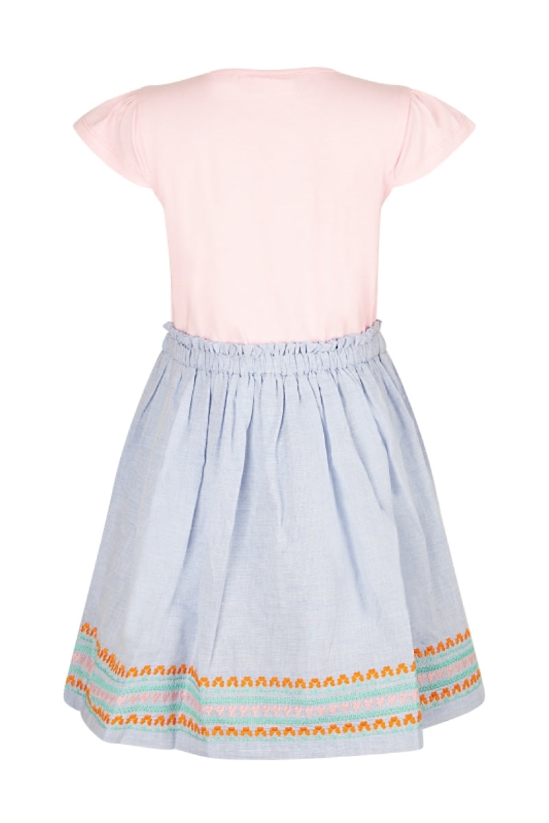 Happy Girls Mädchen Sommerkleid  Jersey Glitzer Schulanfang