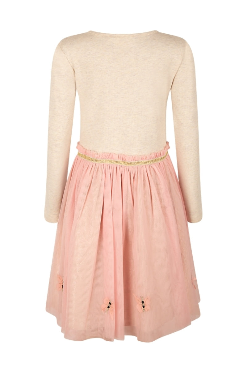 Happy Girls Mädchen Jersey Kleid langarm Schmetterling