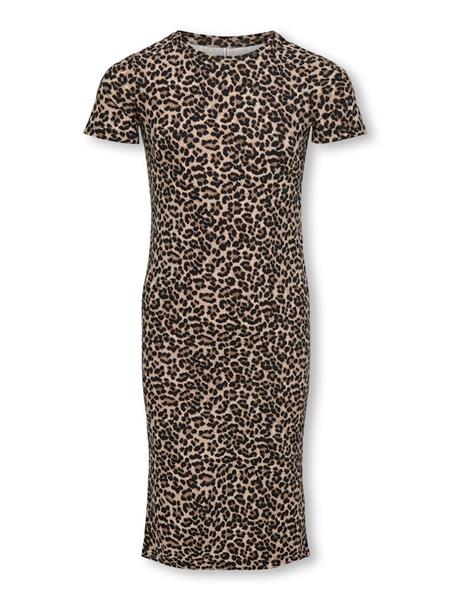 Only Mädchen Sommerkleid Leo Jersey Mid Calf Organic Cotton KOGLIVE