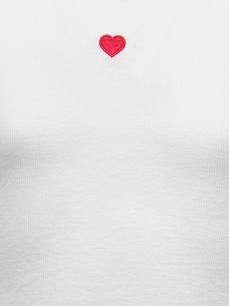 Only Mädchen T-Shirt Rippshirt KOGELVA JUNE EMB S/S TEE CS JRS
