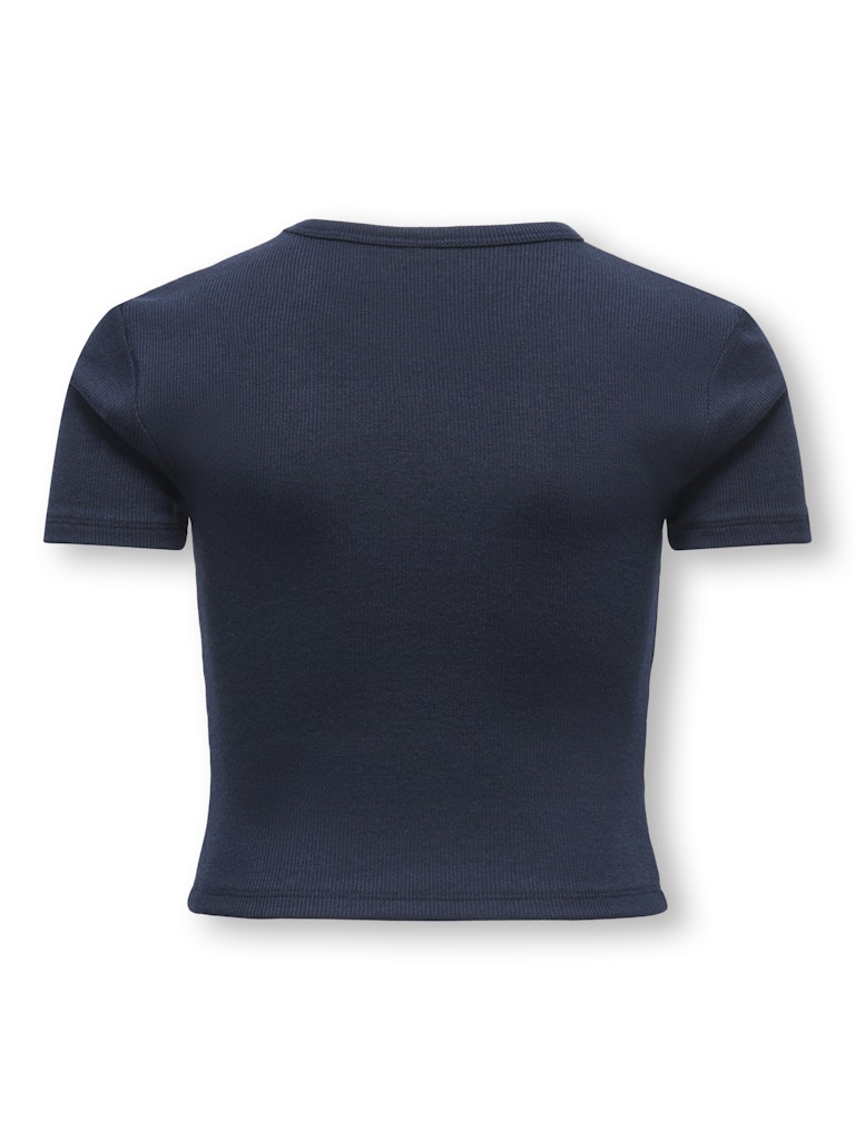 Only Mädchen T-Shirt Rippshirt KOGELVA JUNE EMB S/S TEE CS JRS