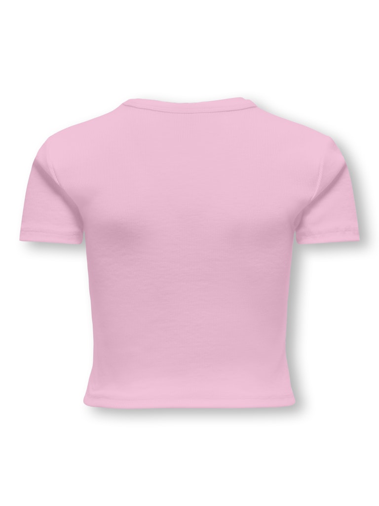 Only Mädchen T-Shirt Rippshirt KOGELVA JUNE EMB S/S TEE CS JRS