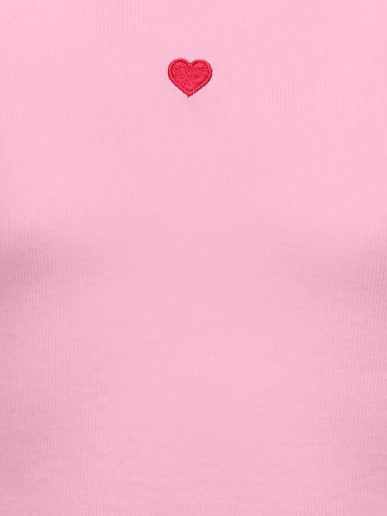 Only Mädchen T-Shirt Rippshirt KOGELVA JUNE EMB S/S TEE CS JRS