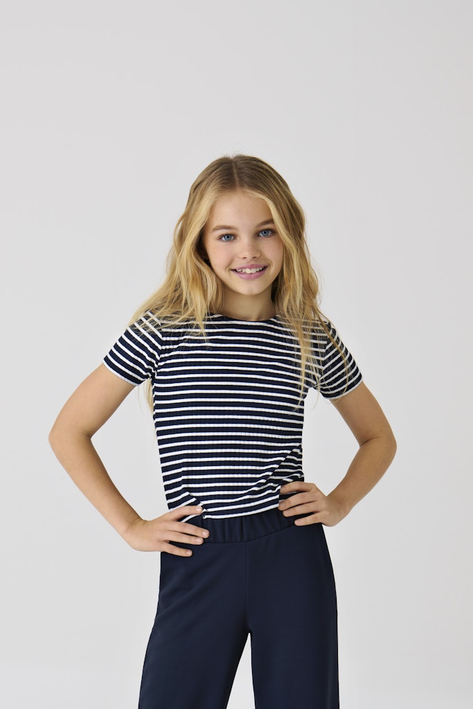 Only Mädchen T-Shirt Rippshirt Streifen KOGNELLA STRIPED