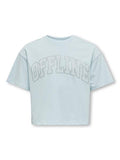 Only Mädchen T-Shirt weit kurz KOGRIRI S/S RHINESTONES TOP BOX JRS