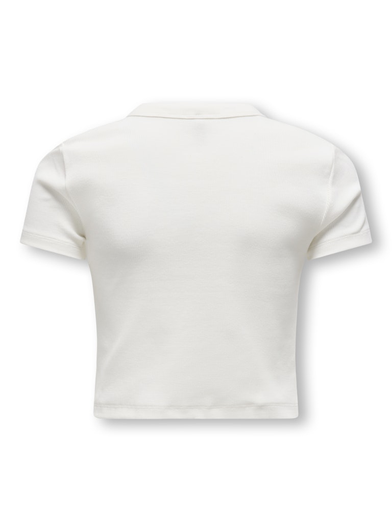 Only Mädchen T-Shirt Rippshirt KOGBINA LIFE S/S O-NECK TOP JRS