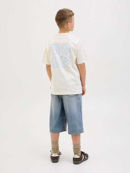 Jack & Jones Jungen Jeansshorts kurze Jeans Mittelblau Baggy