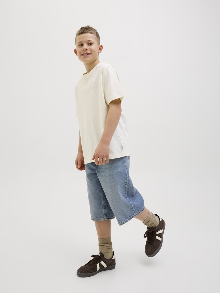 Jack & Jones Jungen Jeansshorts kurze Jeans Mittelblau Baggy JJIRON