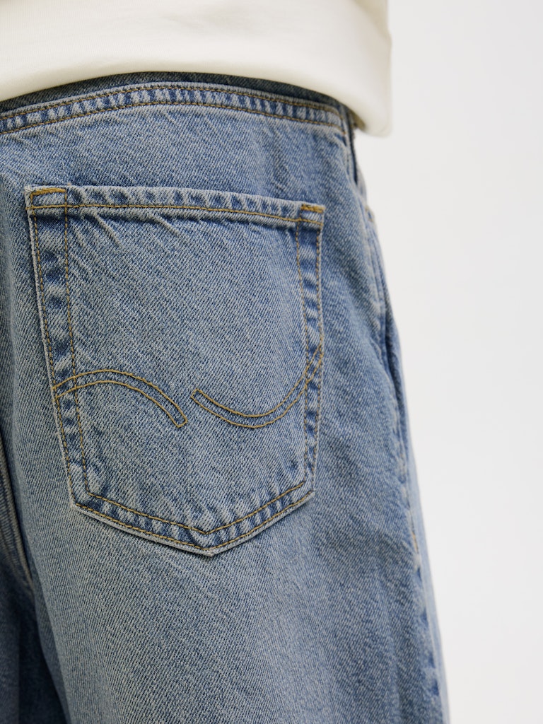 Jack & Jones Jungen Jeansshorts kurze Jeans Mittelblau Baggy JJIRON